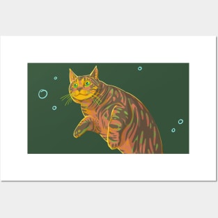 Brown Tabby Seal Cat Posters and Art